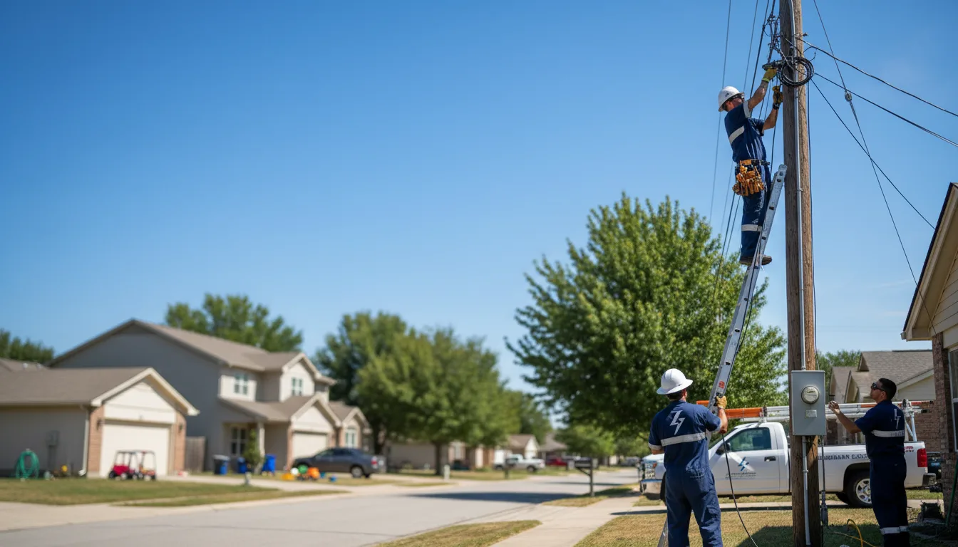 Residential electrician providing installation services in Bedford, IA